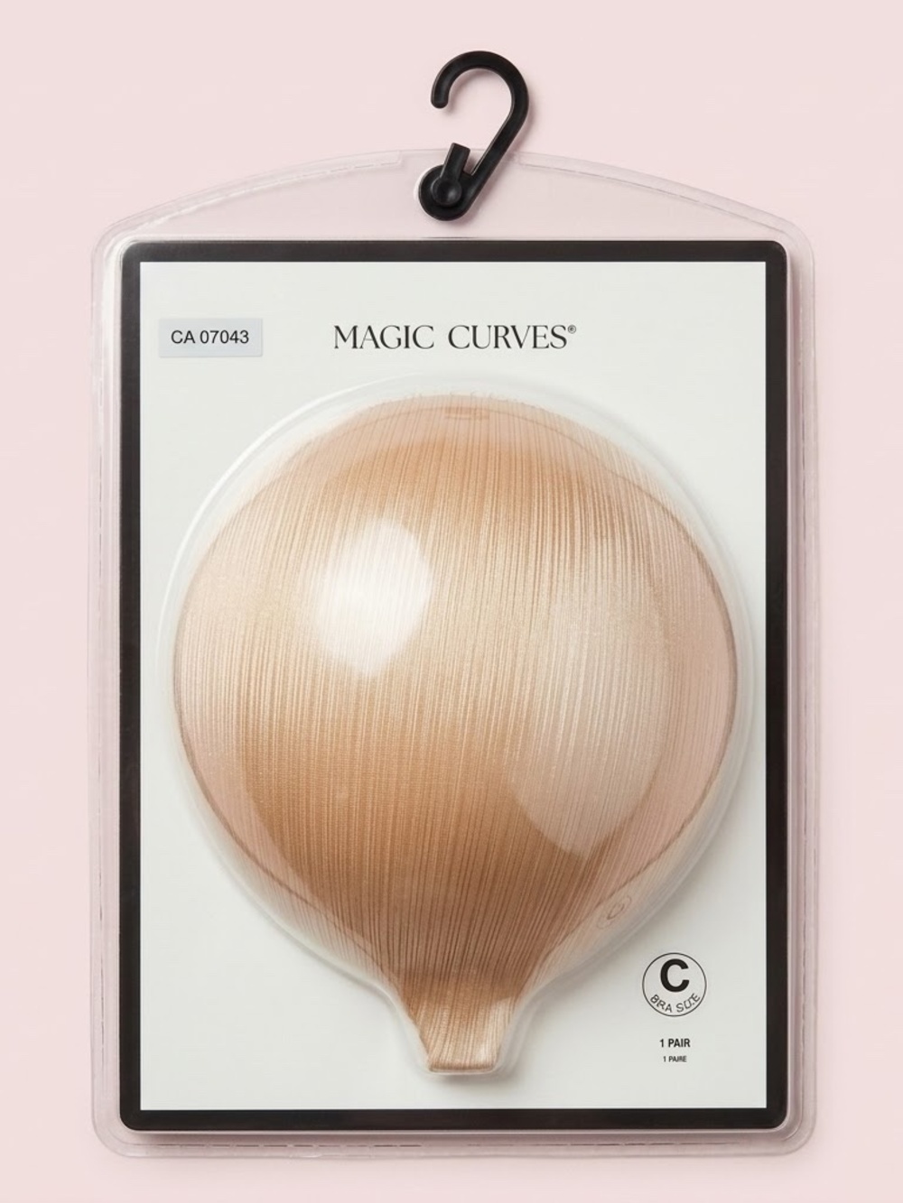 NWT Magic Curves Adhesive Push-Up Bra C-Cup Nude